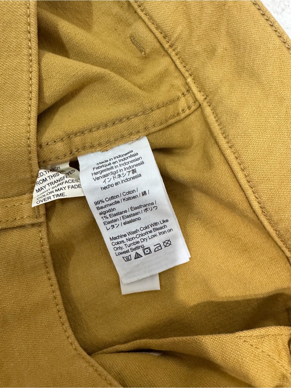 Madewell Emmett cropped mustard wide leg pants, size 27 - Picture 7 of 10